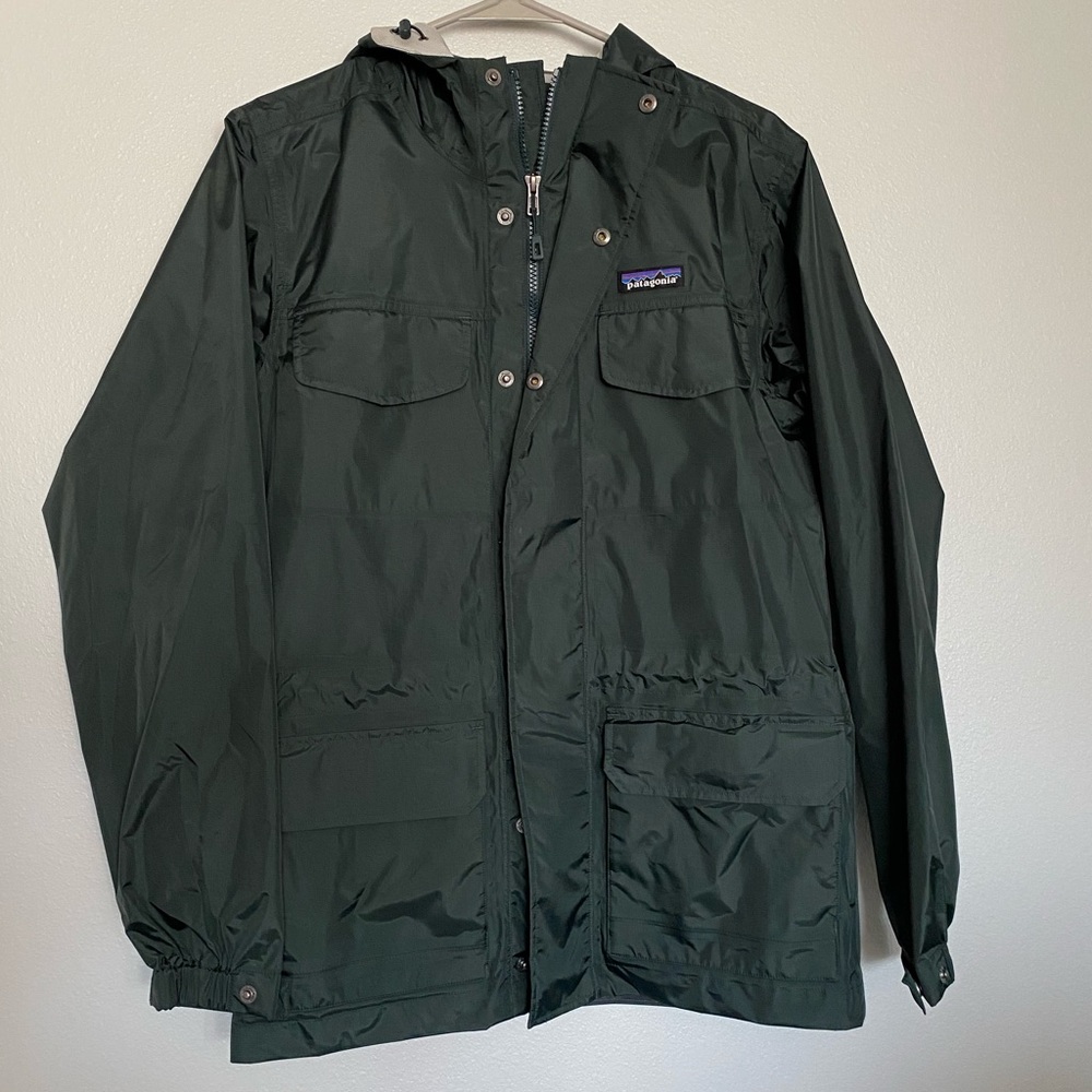 Men’s Patagonia Torrentshell Parka,XS,Dark Borealis Green,Waterproof/Breathable